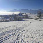 Rodelberg im Winter