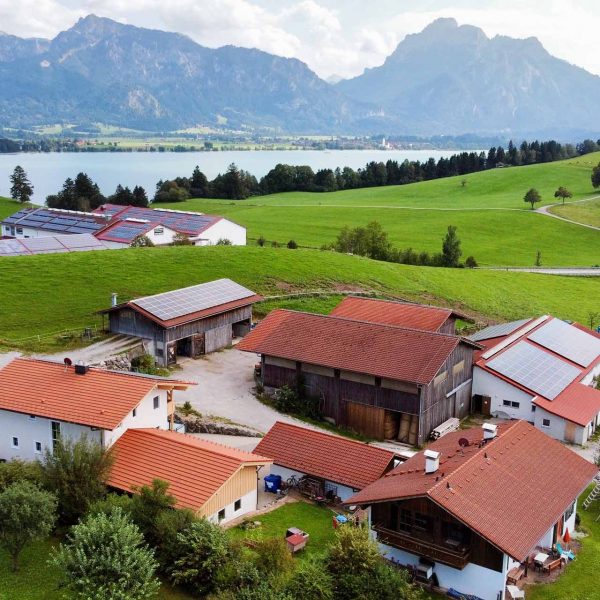 Luftaufnahme Bio-Ferienhof Köpf